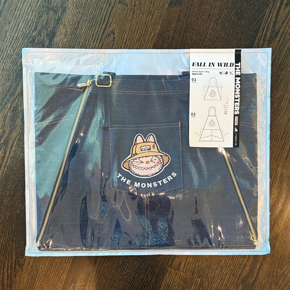 NWT The Monsters Fall in Wild Series - Denim Apron Bag